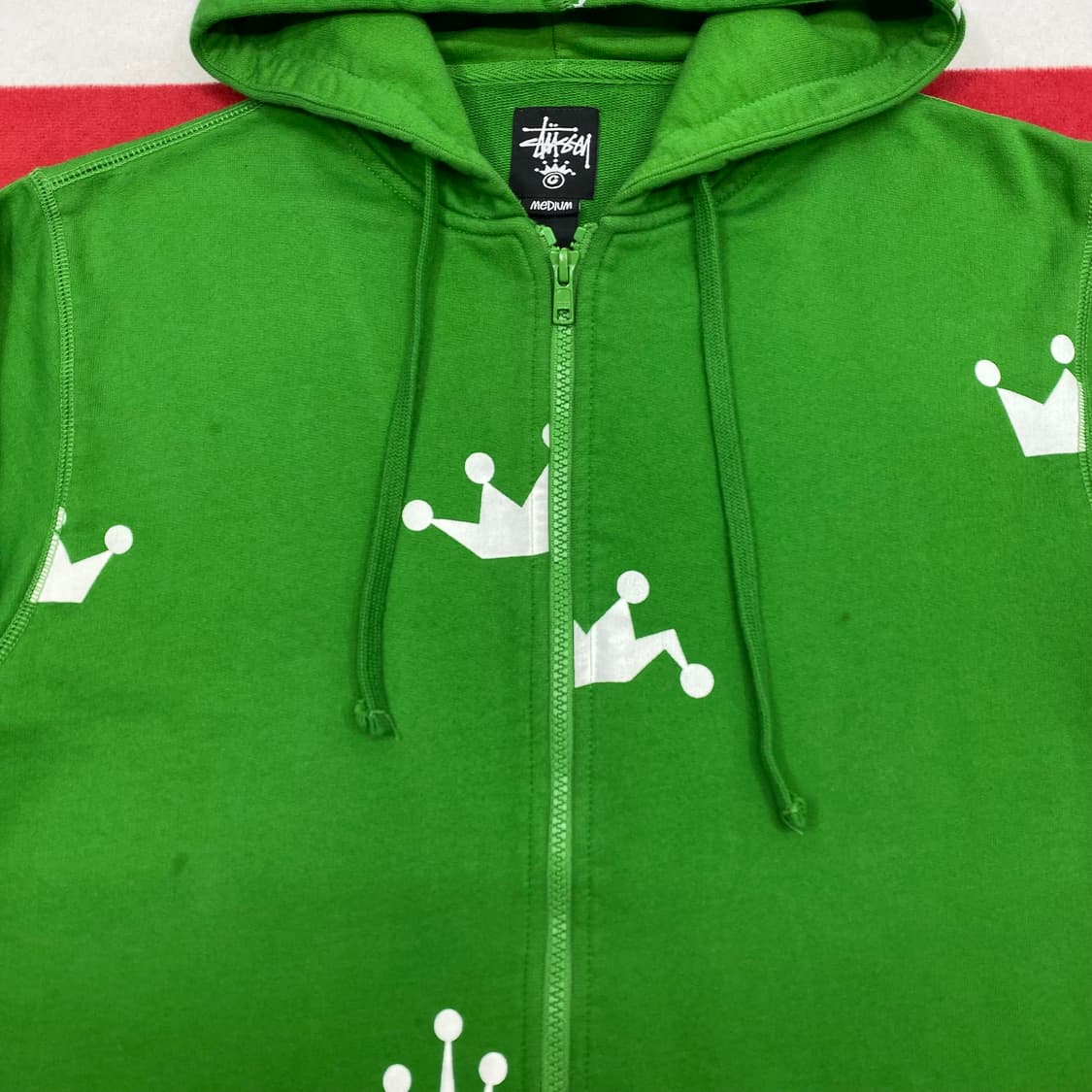 스투시 크라운 후드집업 M 상품이미지4