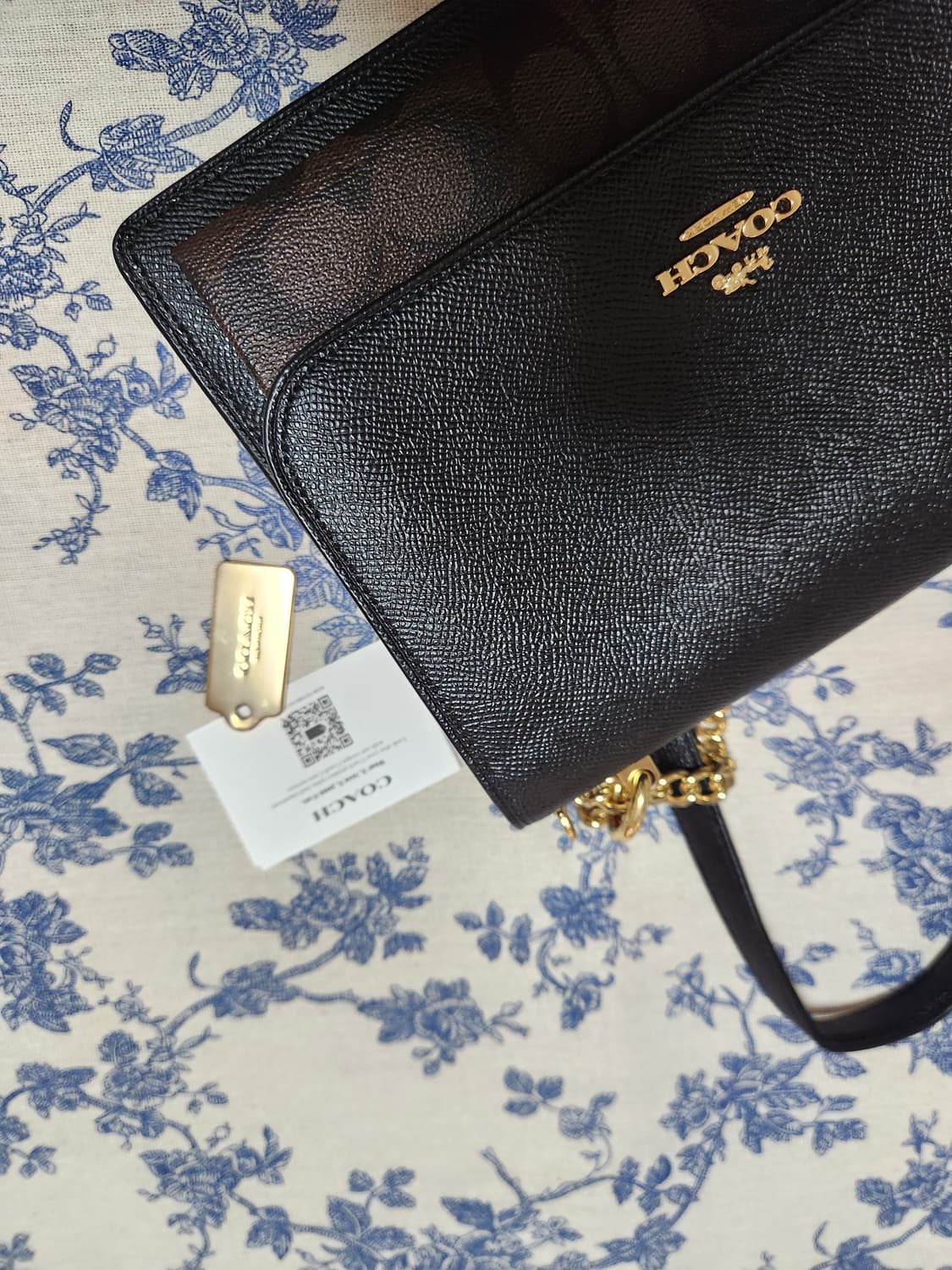 코치 블랙 시그니처 체인 크로스백 상품이미지8