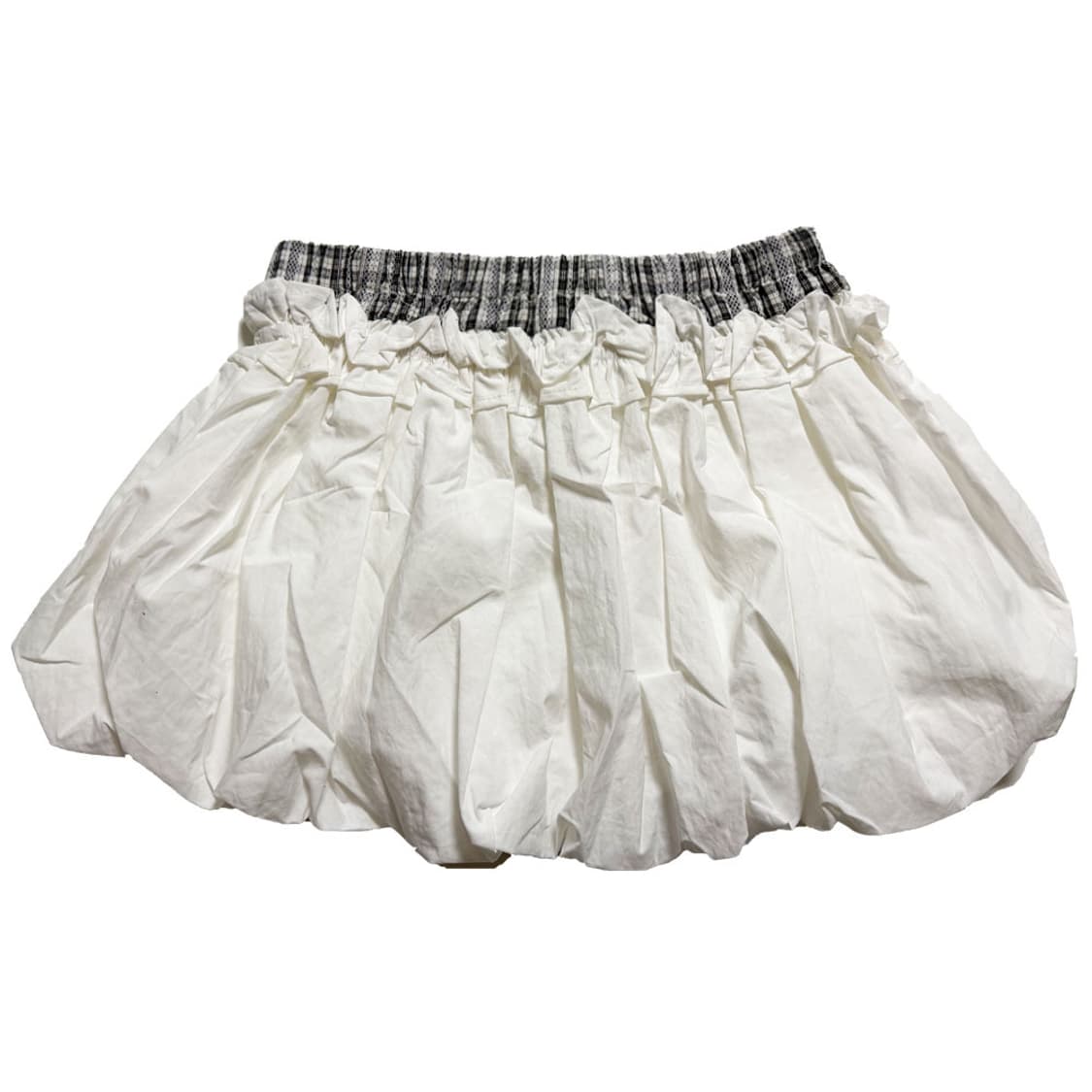 새상품 허리체크 펌킨 스커트 (화이트) 상품이미지2