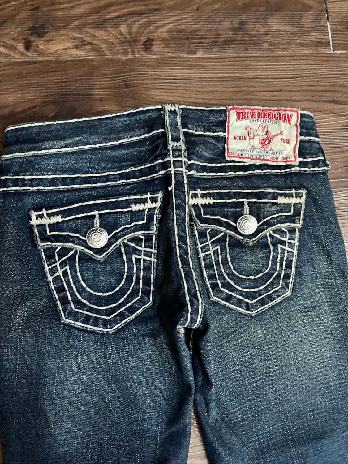 트루릴리전 USA 빌리슈퍼티 로우라이즈 부츠컷 데님 팬츠 플레어진 상품이미지9