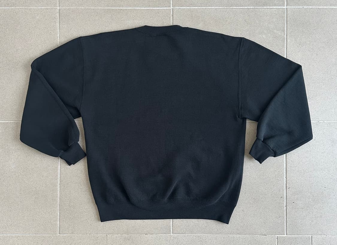 90s 빈티지 러셀 스웻셔츠 블랙 L USA 상품이미지2