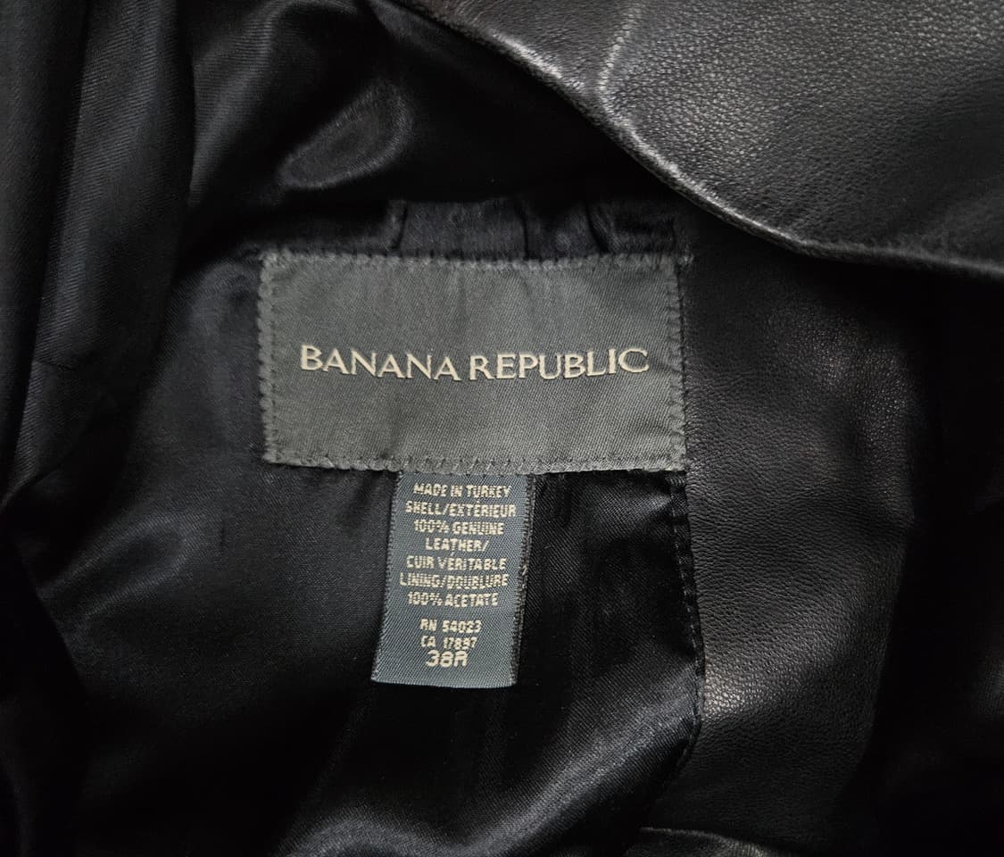 바나나리퍼블릭 90's 레더 블레이저 양가죽 자켓(급처) 상품이미지4