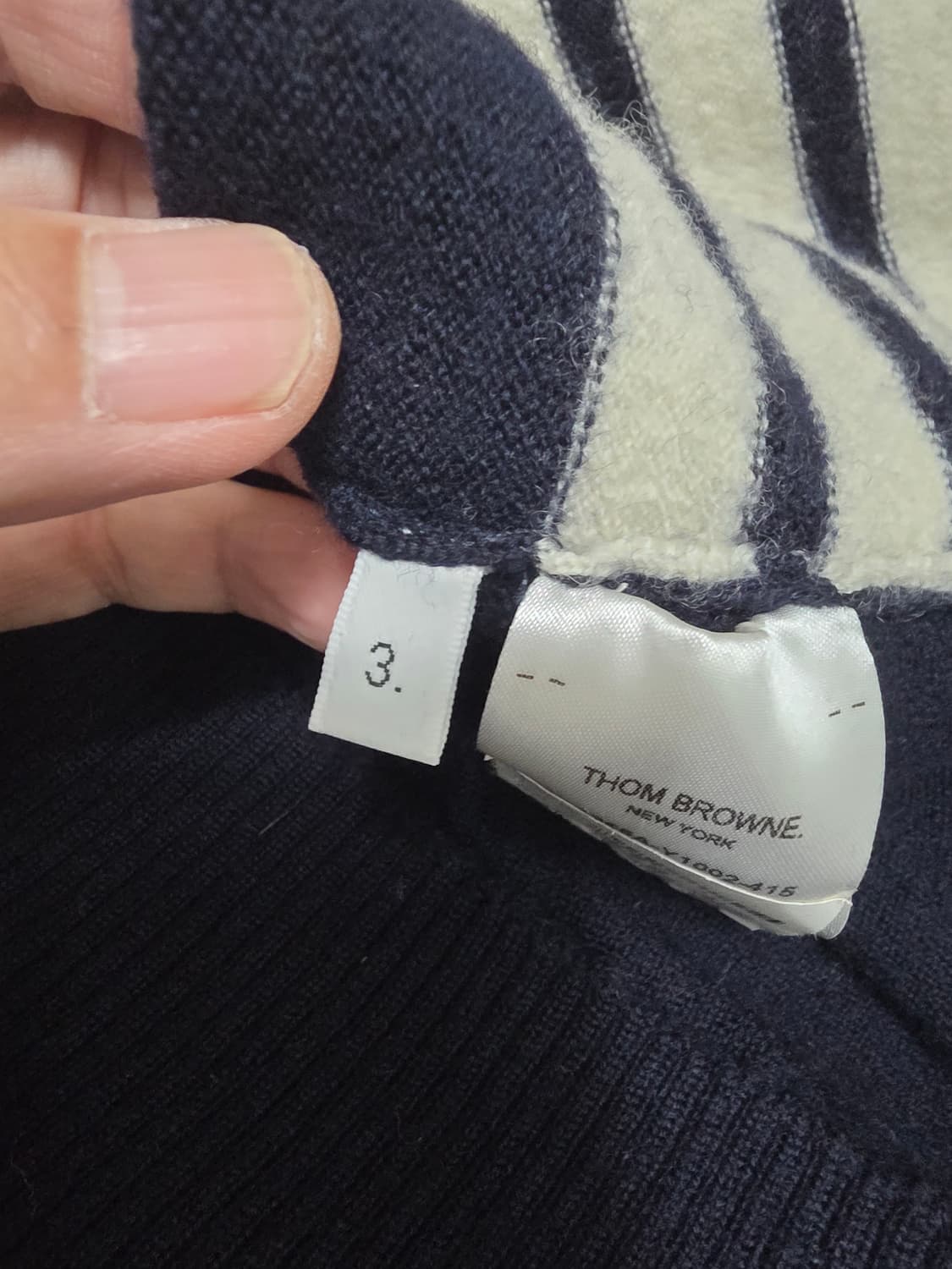 톰브라운 니트 티셔츠 국내매장판 상품이미지4