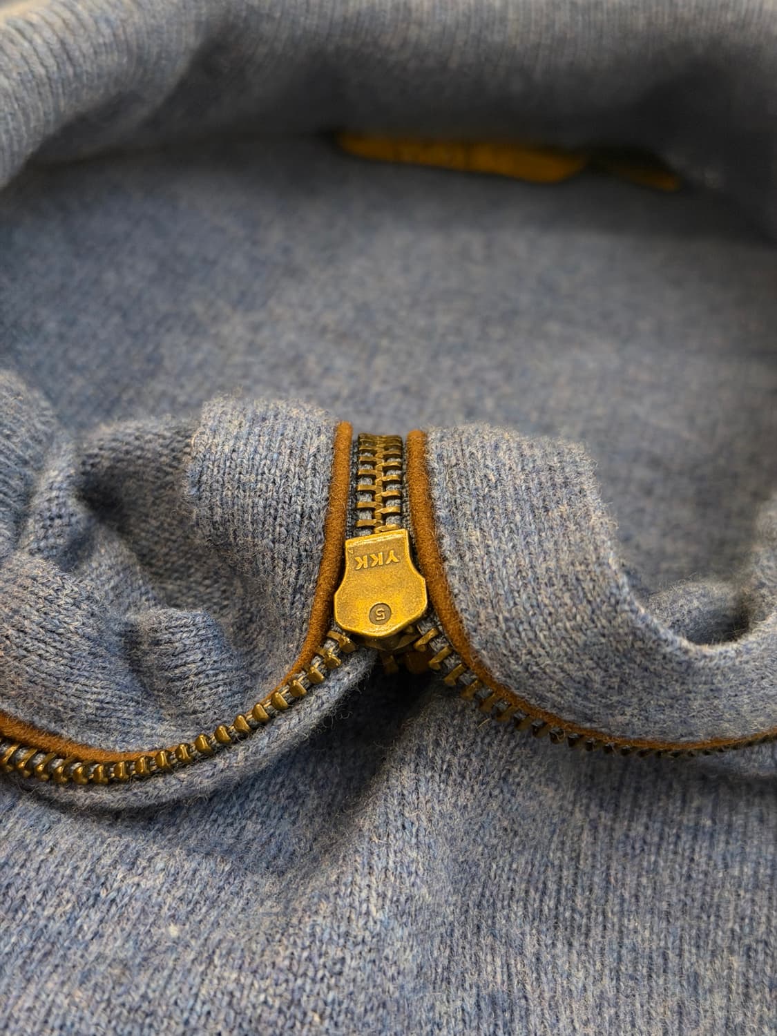 폴로 랄프로렌 반집업 울 니트 블루 상품이미지3