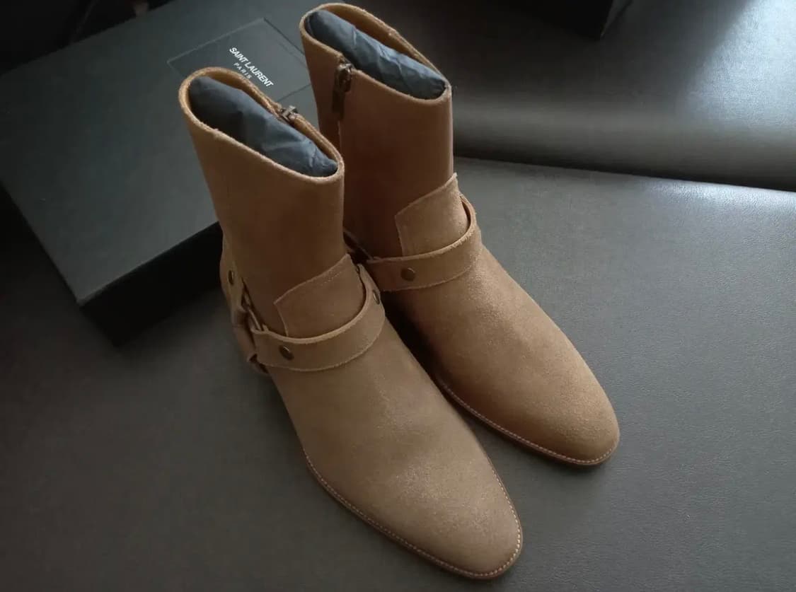 생로랑 모터사이클 앵클 스웨이드 부츠 상품이미지4