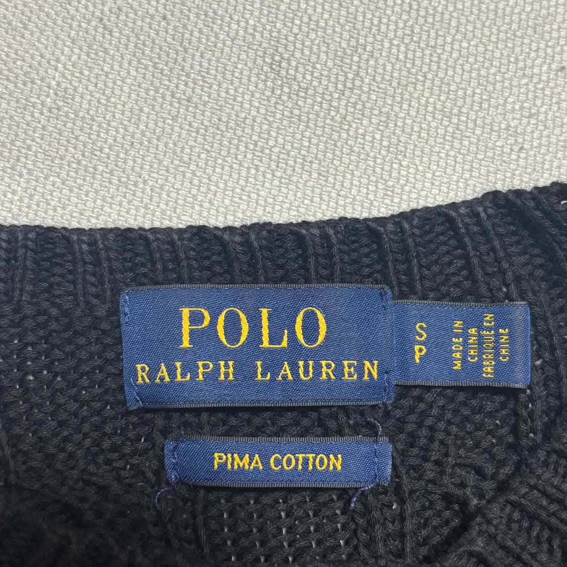 S 여성용 폴로랄프로렌 피마코튼 케이블니트 상품이미지4