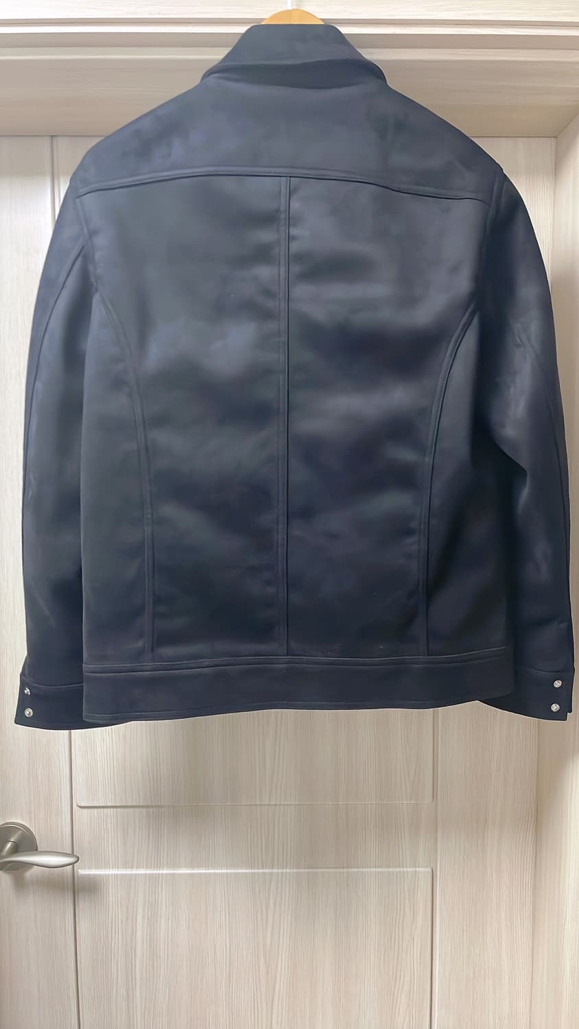 미나브 minav 블랙 스웨이드 블루종 자켓 L 사이즈 상품이미지4