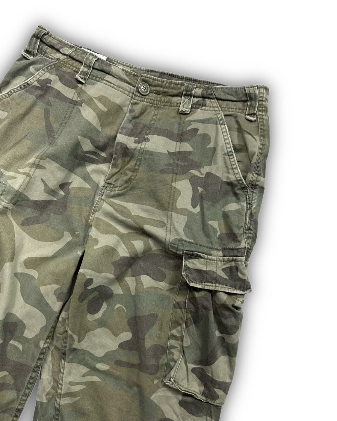 camo wide cargo shorts 상품이미지3