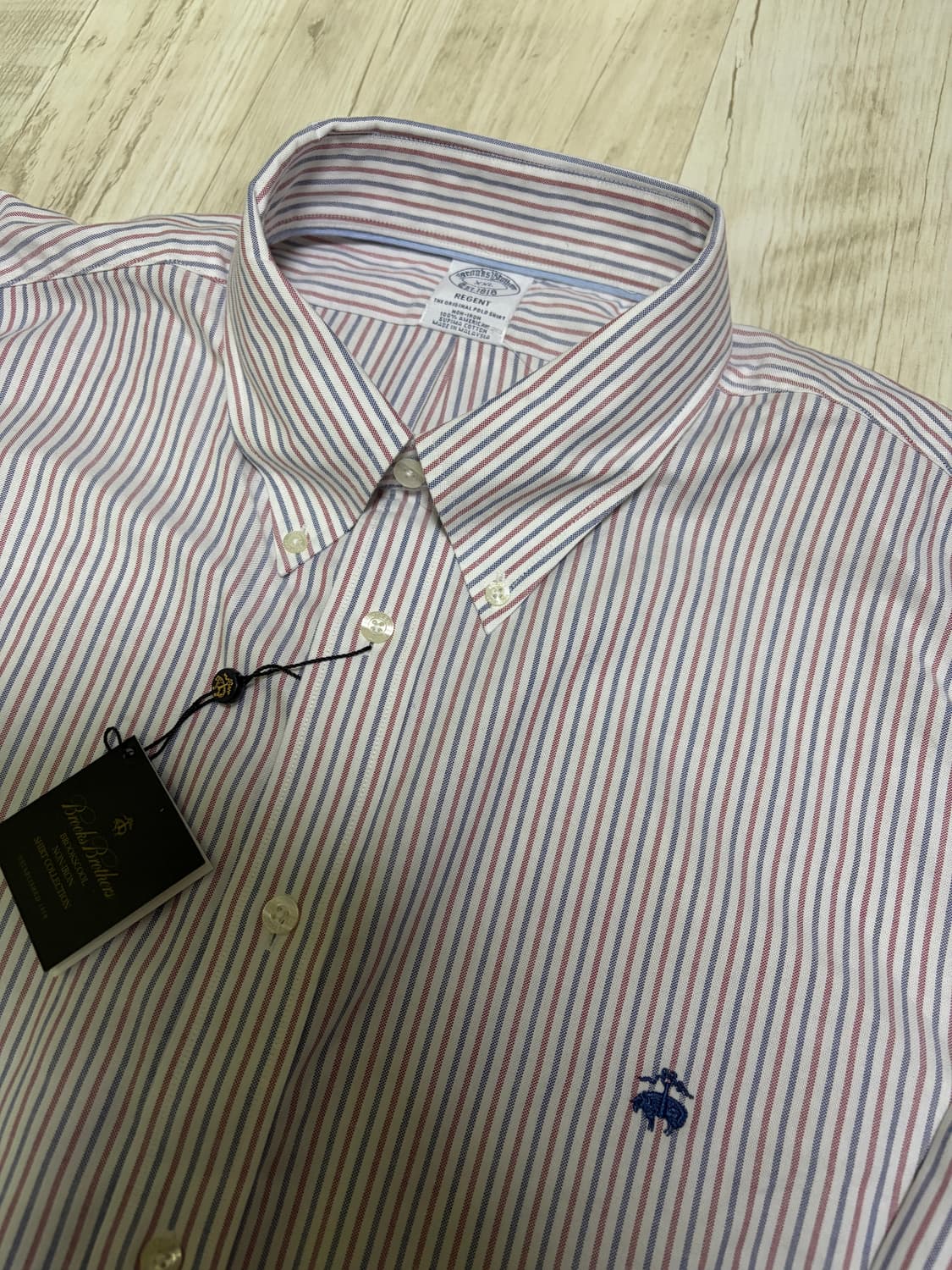 [XXL] 브룩스 브라더스 스트라이프 셔츠 새상품 상품이미지1