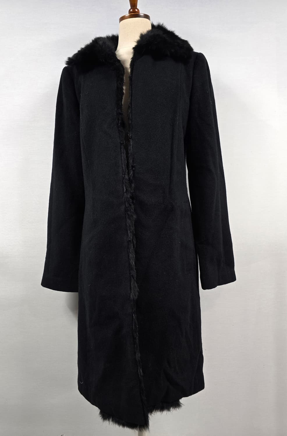 캘빈클라인 앙고라 울 코트 블랙 M 상품이미지1