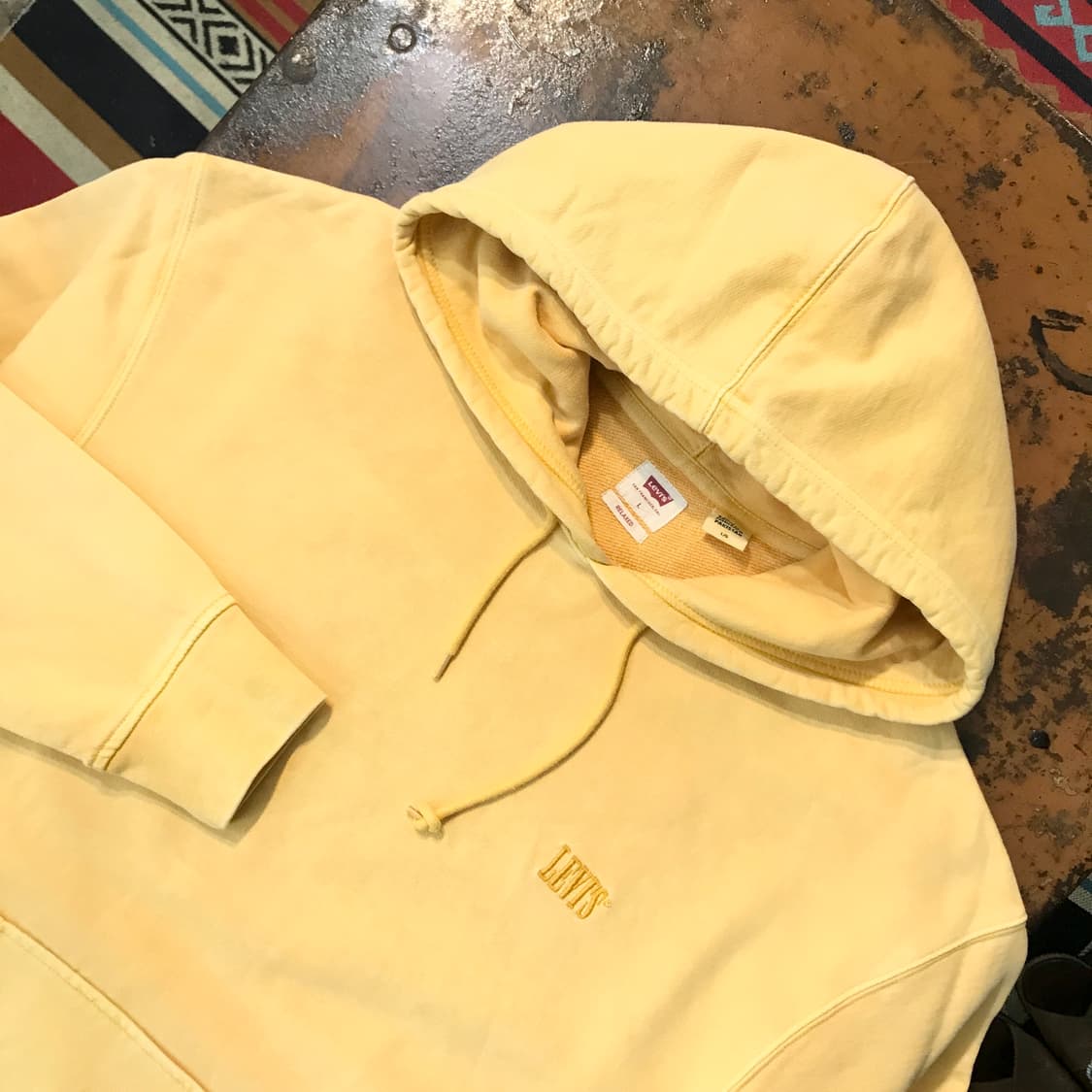 리바이스 인디 옐로 쭈리 후디 남성 110 사이즈 상품이미지3