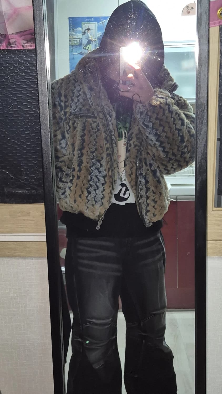 떠그클럽 25FW 레오파드 퍼 자켓 상품이미지2