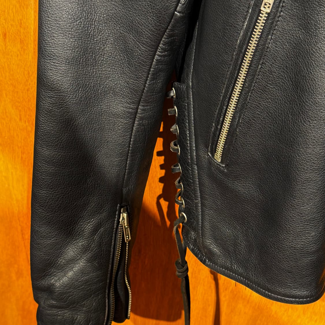 Xero 헤비 카우레더 라이더 자켓 L 카페레이서 상품이미지5