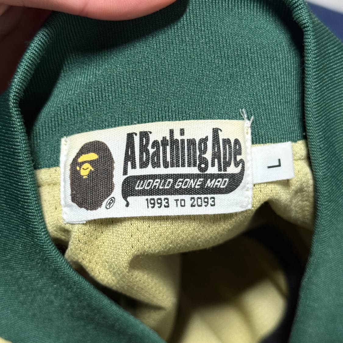 정품 베이프 ABC 카모 녹계 자카드 트랙 져지 자켓 상품이미지5