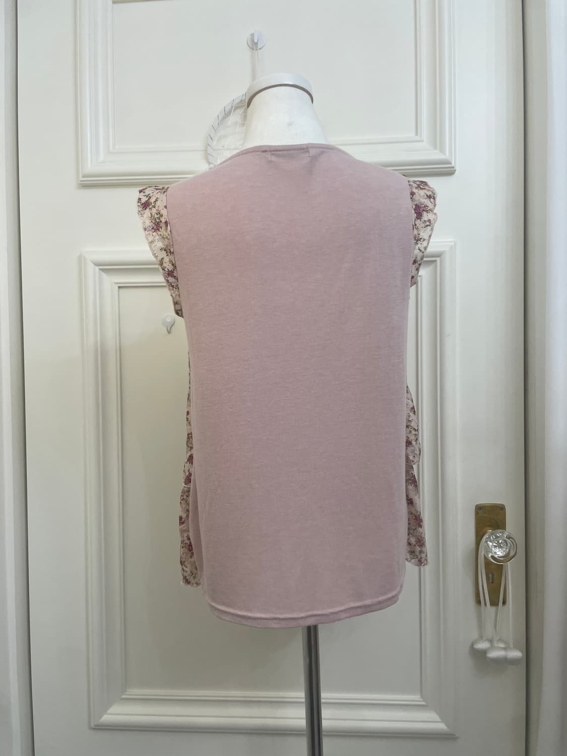 ROSA CHERI flower lace layered bow top 상품이미지3