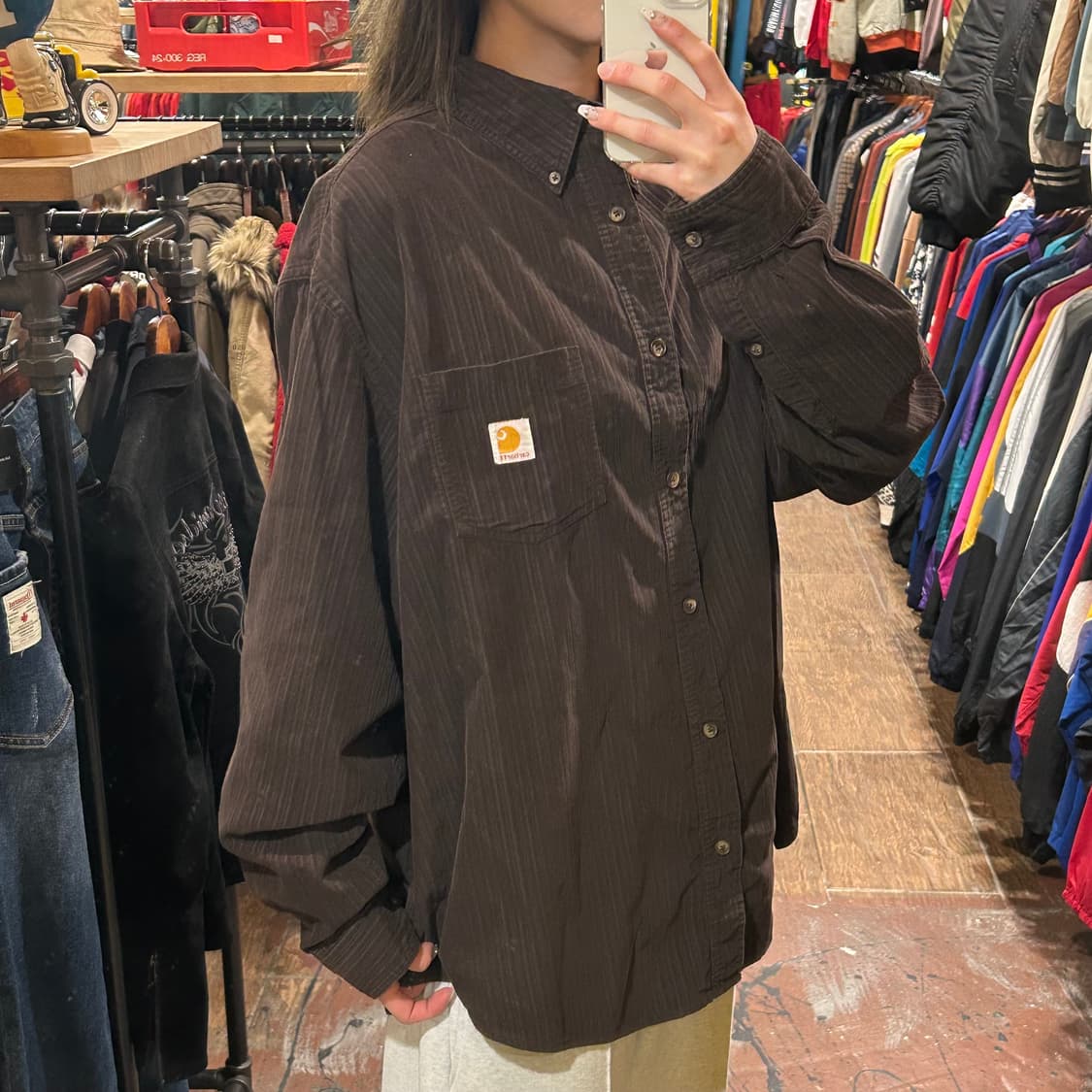 [HI] 칼하트 코듀로이 긴팔셔츠 딥브라운 상품이미지3