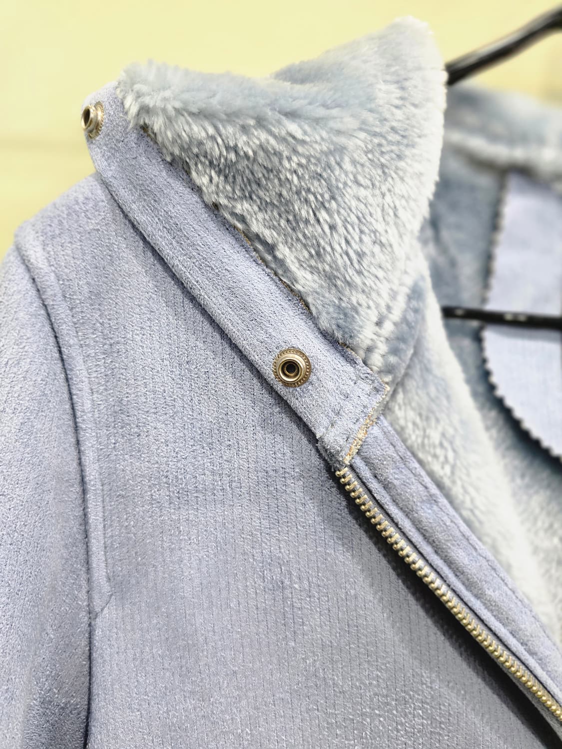 유럽수입 퍼 안감 후드 집업 자켓 상품이미지6