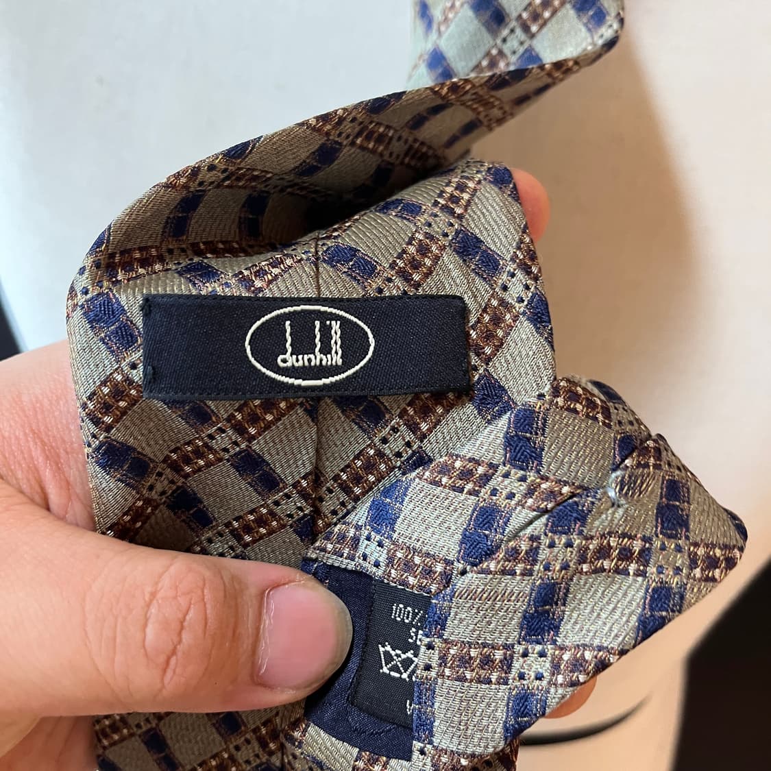 던힐 실크 자카드 넥타이  상품이미지4