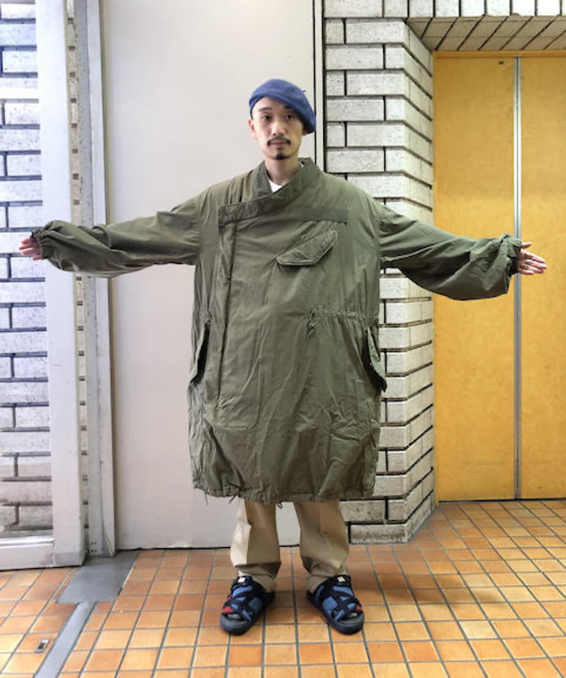 비즈빔 참도 피쉬테일 파카 올리브 3사이즈 상품이미지3