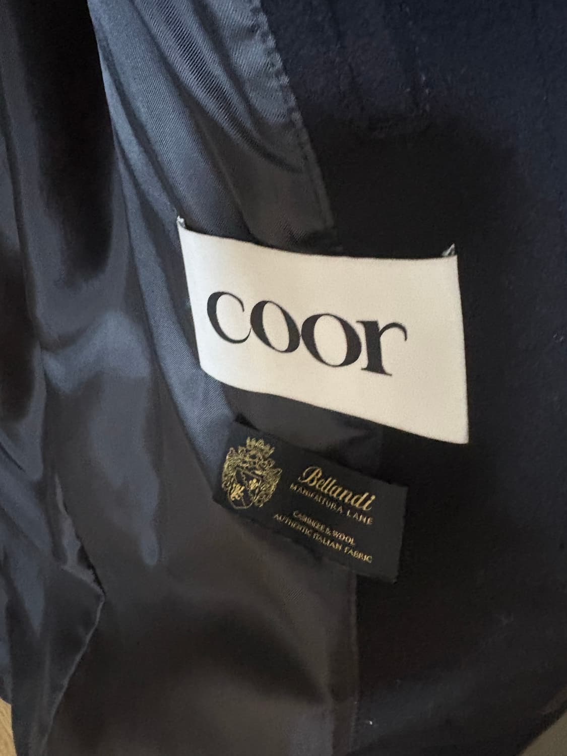 쿠어 벨란디 캐시미어 발마칸 코트 블랙 S사이즈  상품이미지5