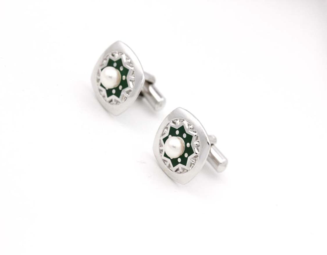 미키모토 천연진주 A등급 유광 남자 명품 커프스 상품이미지3