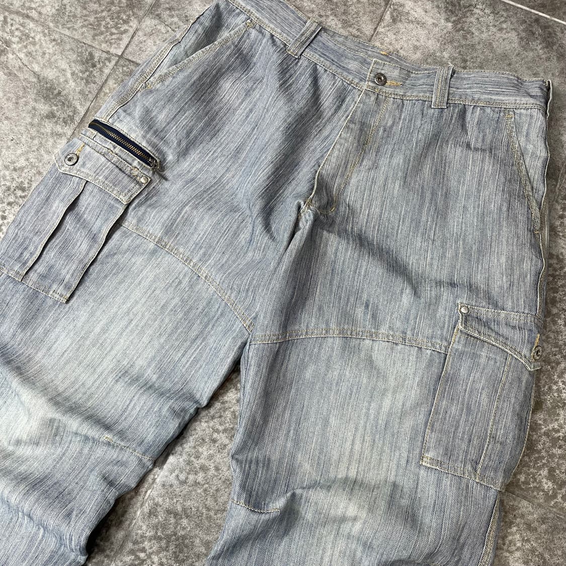 Splend Y2K 데님 와이드 카고 팬츠 상품이미지3