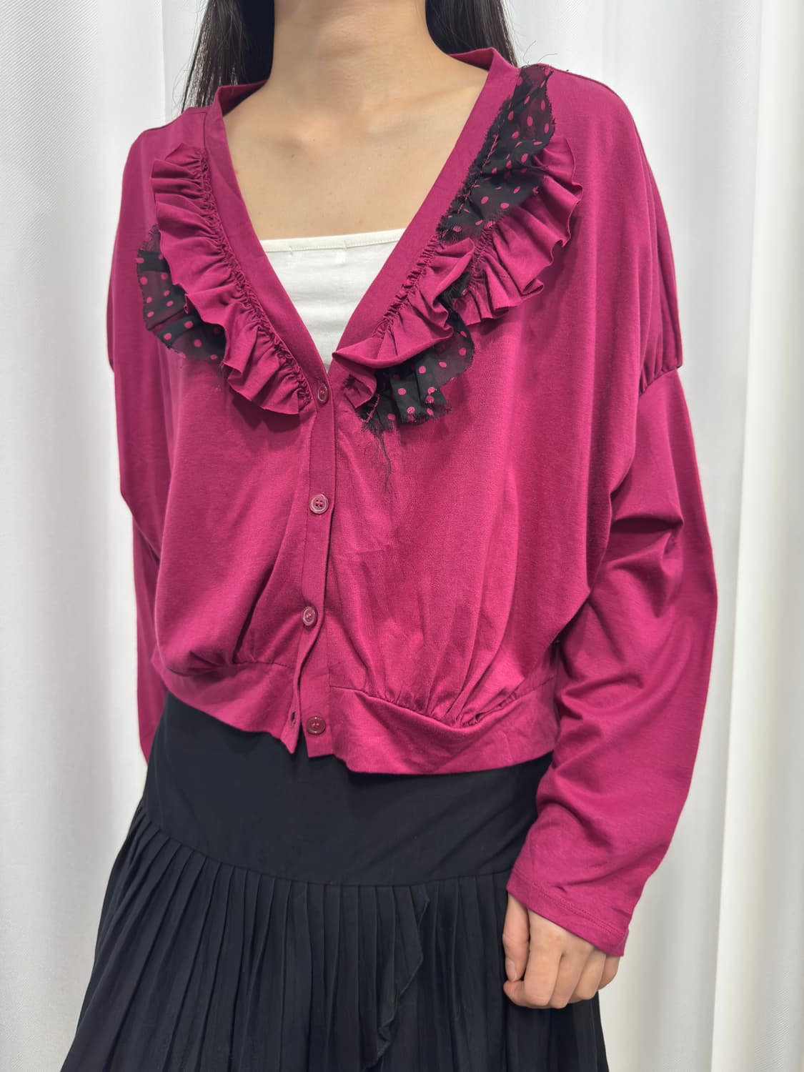 frill detail cardigan 상품이미지2