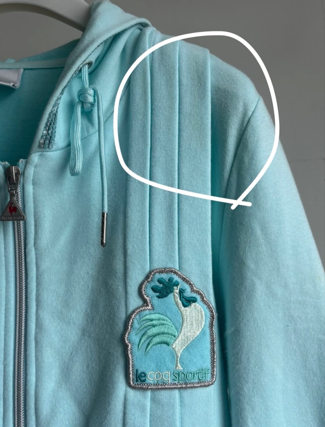 르꼬끄 스포르티브 y2k 트레이닝 후드 집업 상품이미지2