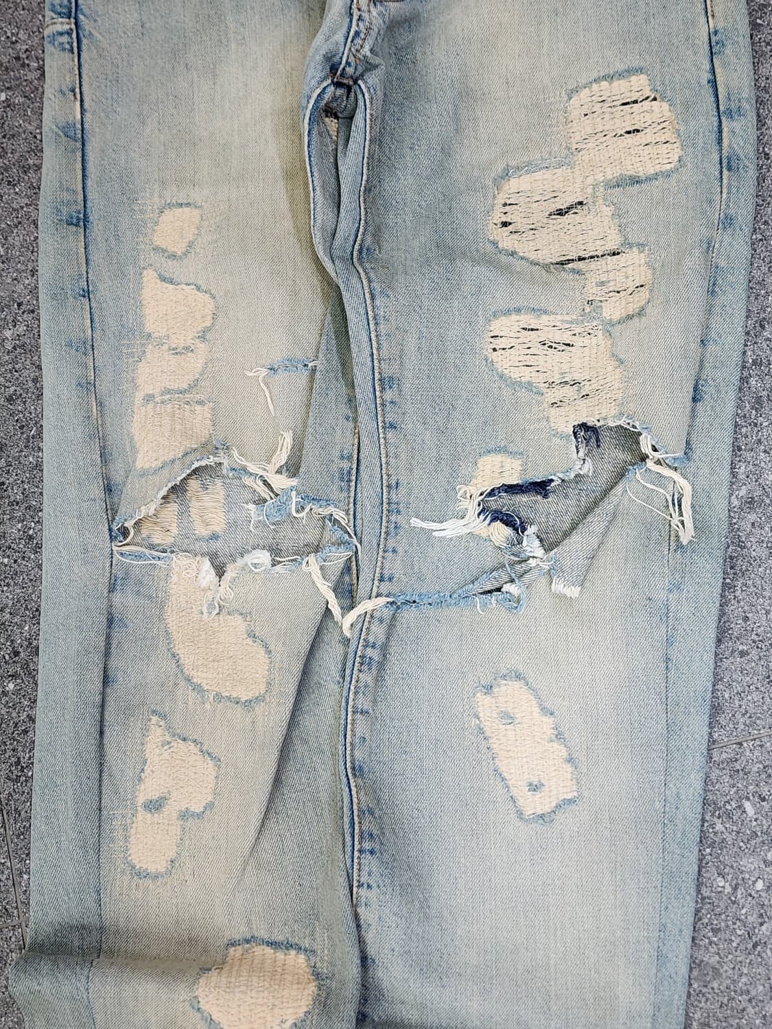 디올옴므 06SS 크래쉬 리페어 데님 상품이미지5