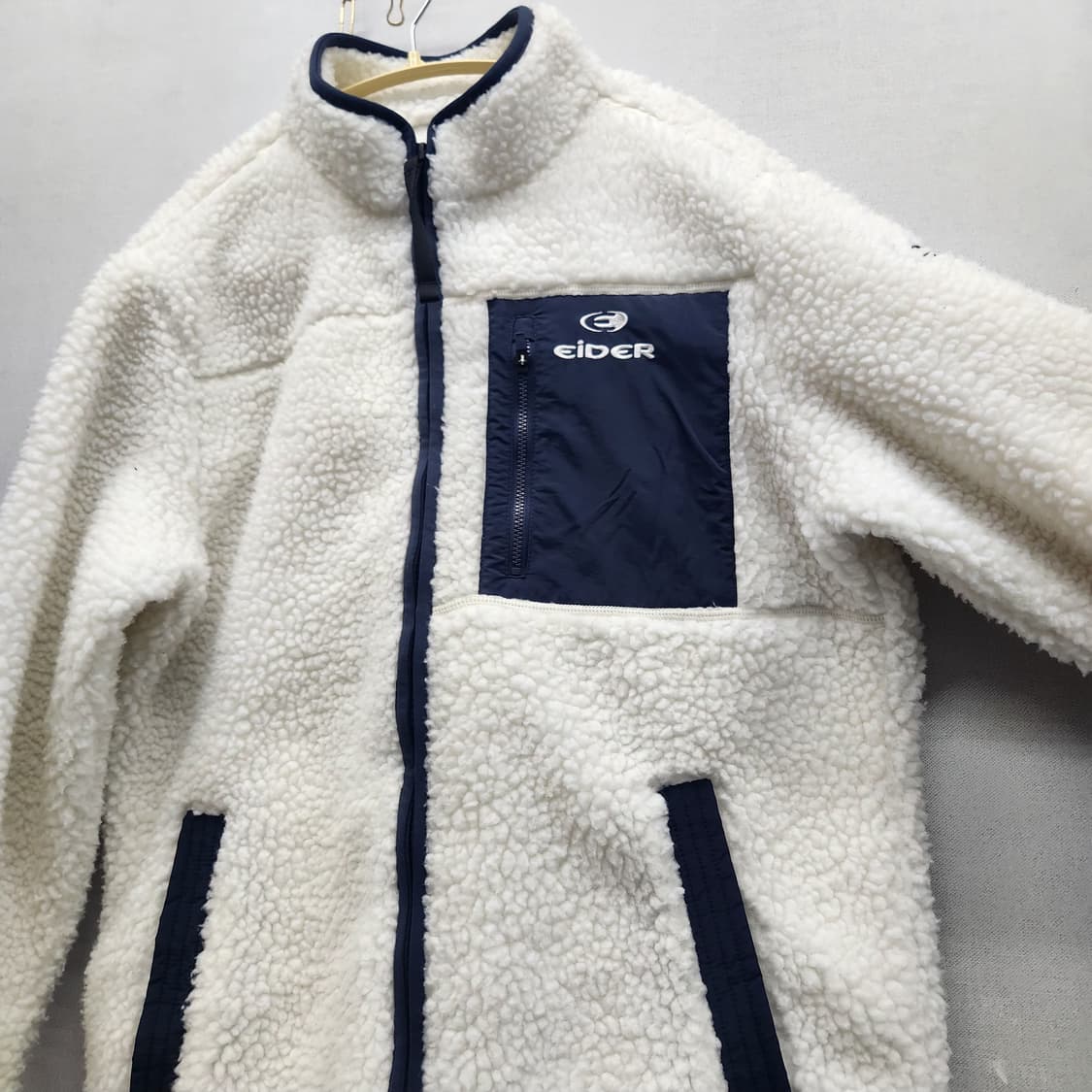 아이더 빅포켓 로고 뽀글이 집업 M(L) 상품이미지3