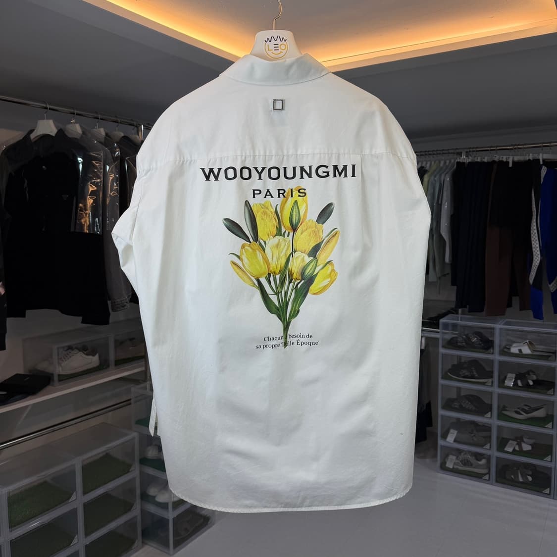 우영미 플라워 백로고 셔츠 상품이미지2