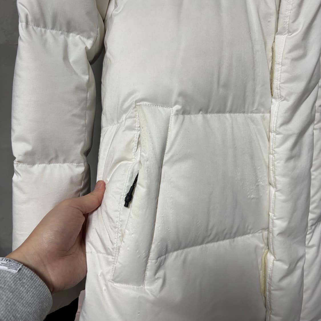 노스페이스 덕다운 롱패딩 화이트 상품이미지3