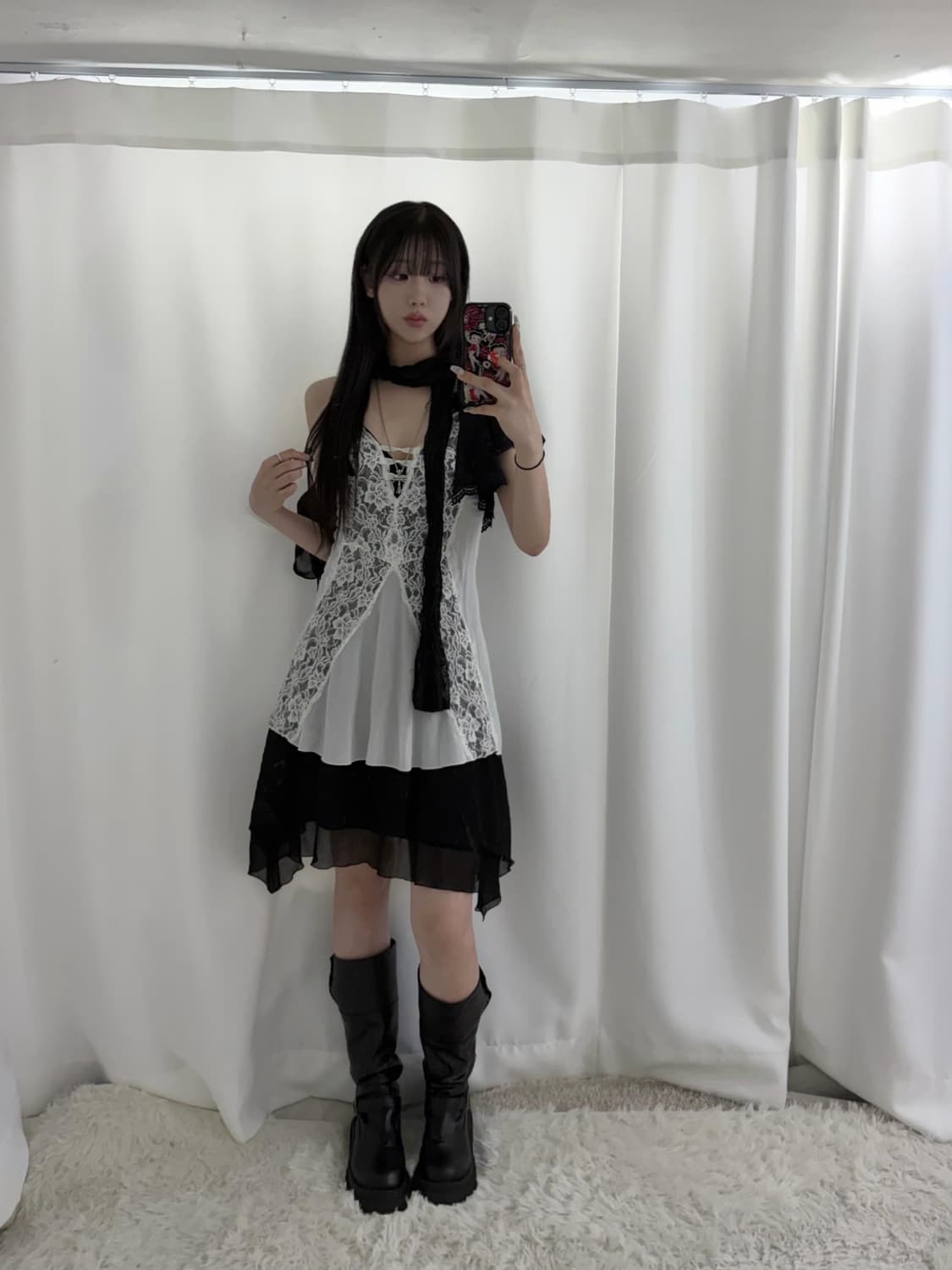 레이라깔 데일리 고스고딕 슬립 코디세트  상품이미지3