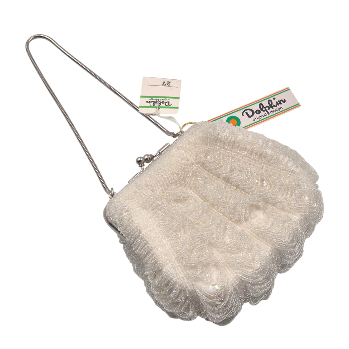 80s 핸드메이드 레트로 쉘 비즈 파티백 상품이미지3