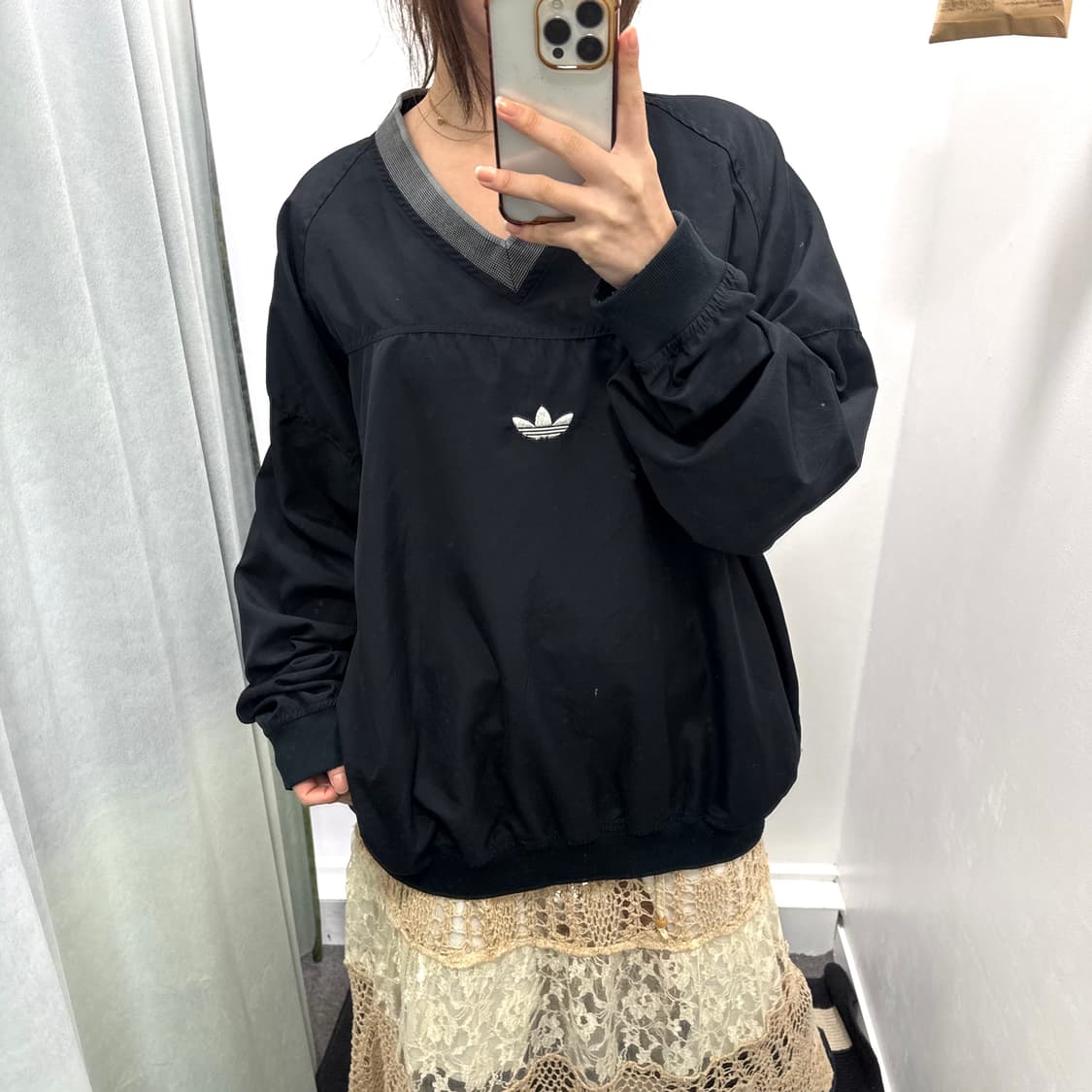 아디다스 블랙 나일론 티셔츠 상품이미지2