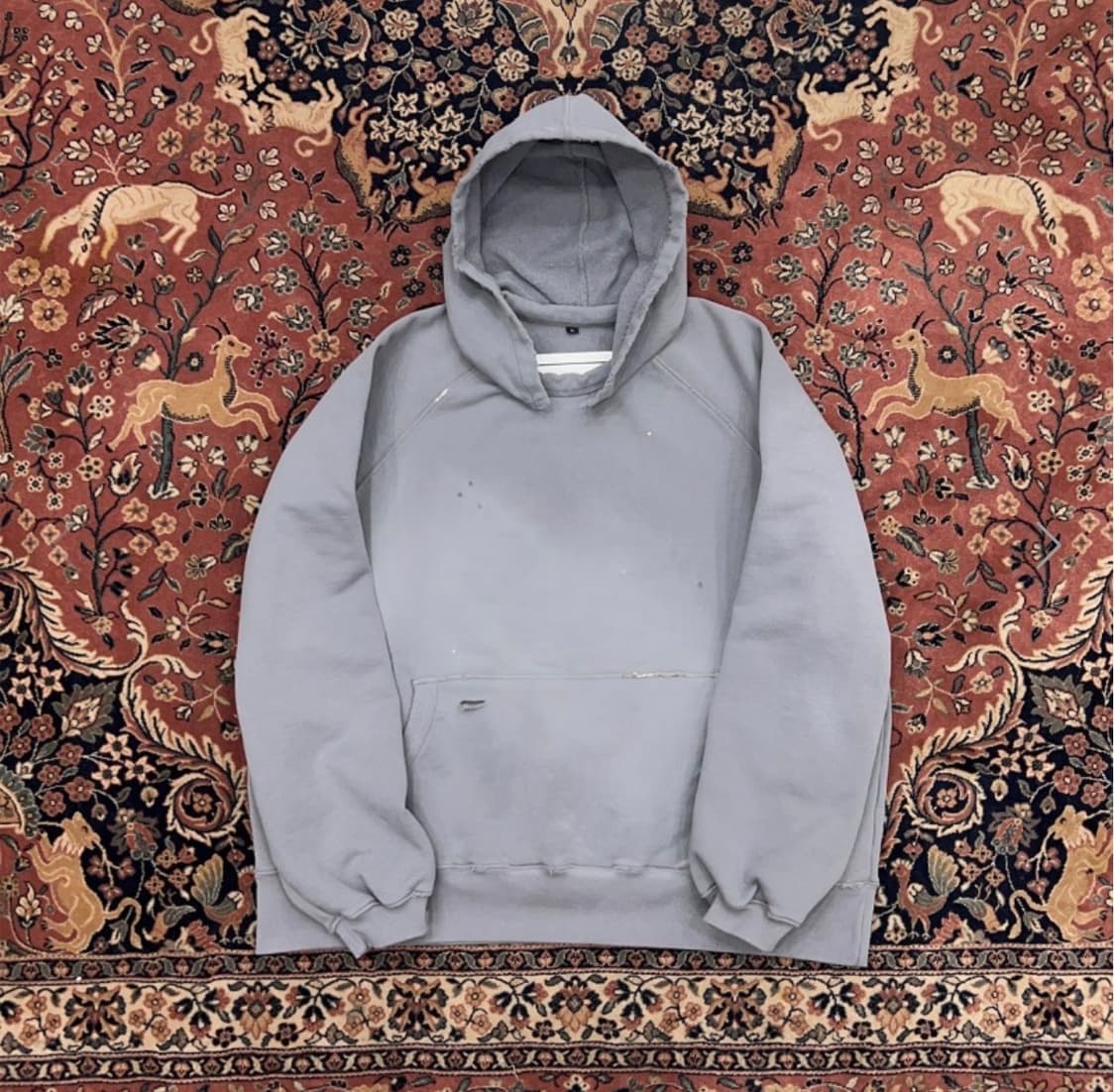 블랙아웃 커티드 스카 후디 L 상품이미지1