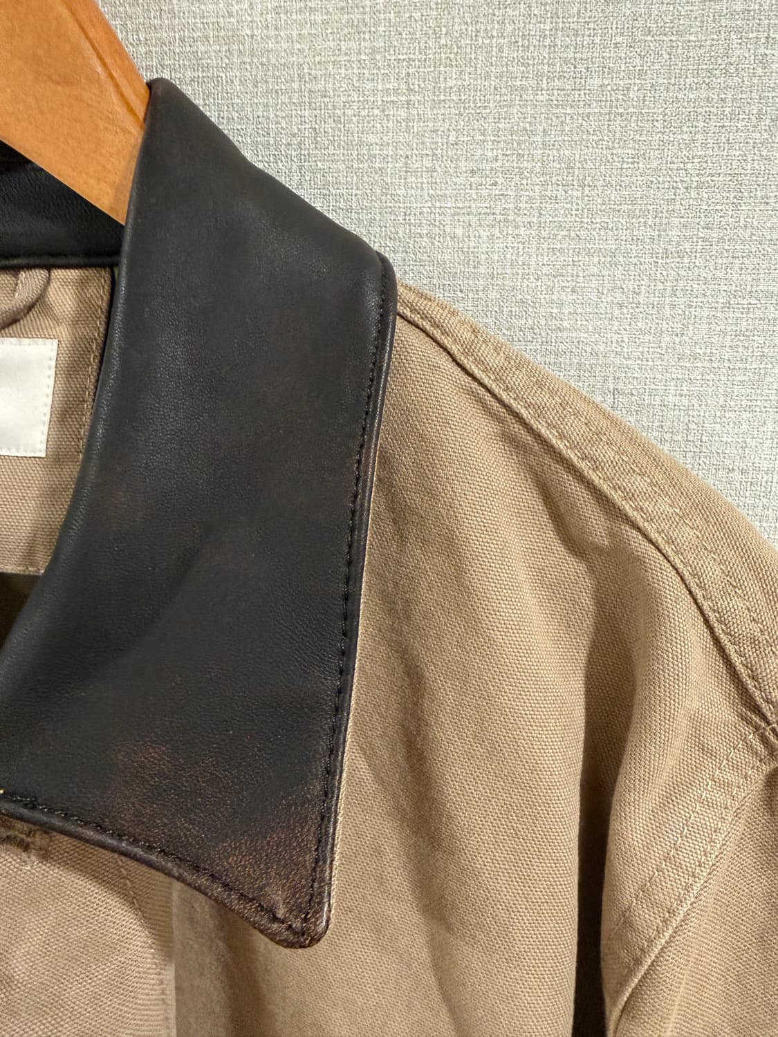 자라 오리진 워시드 캔버스 자켓 토프 그레이 상품이미지6