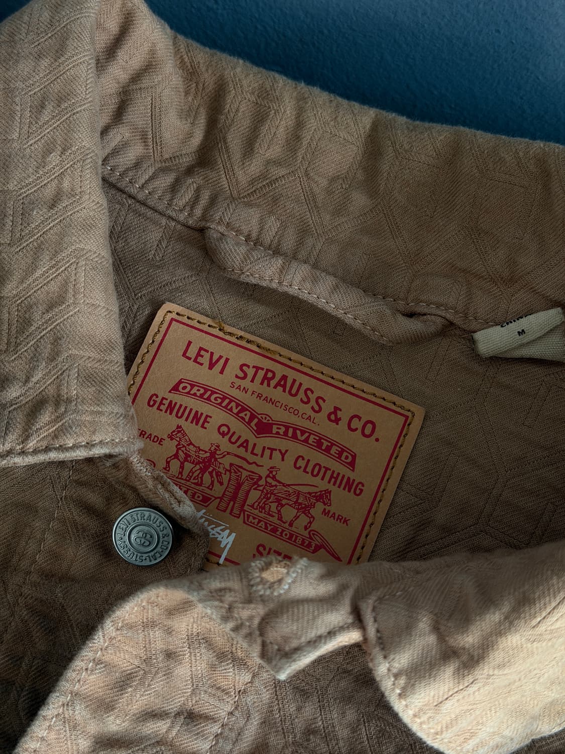 스투시 리바이스 자카드 트러커 자켓 상품이미지5