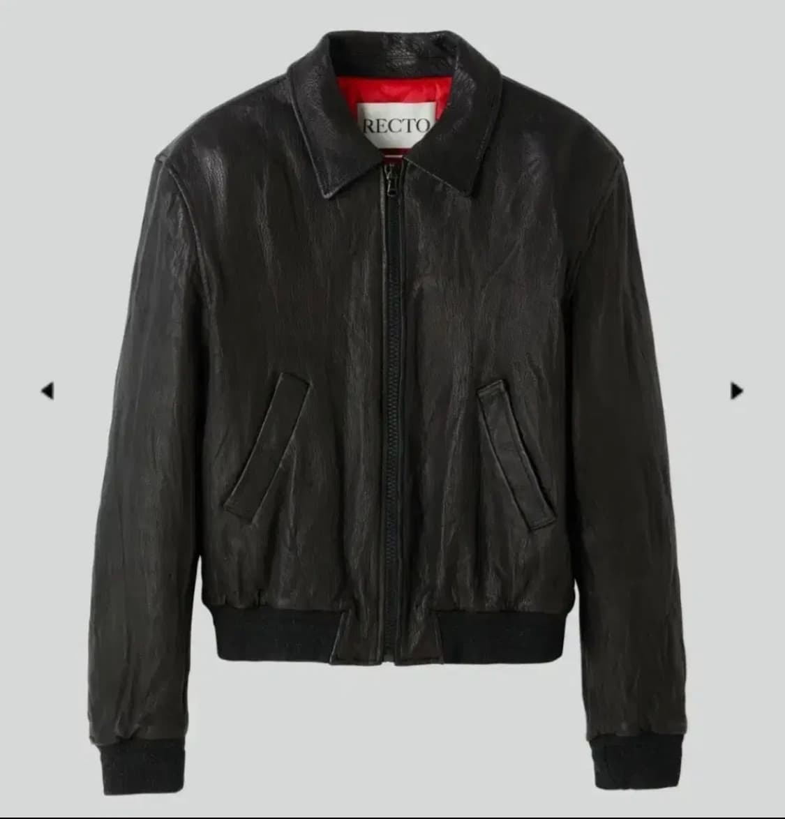 (구매) 렉토 벤 크링클 레더 자켓 L 상품이미지1