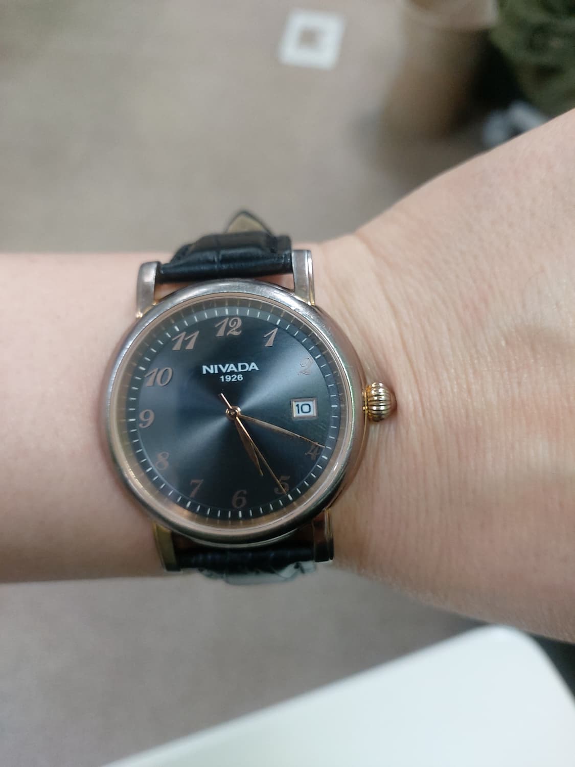 니바다 남성 가죽 시계 상품이미지4