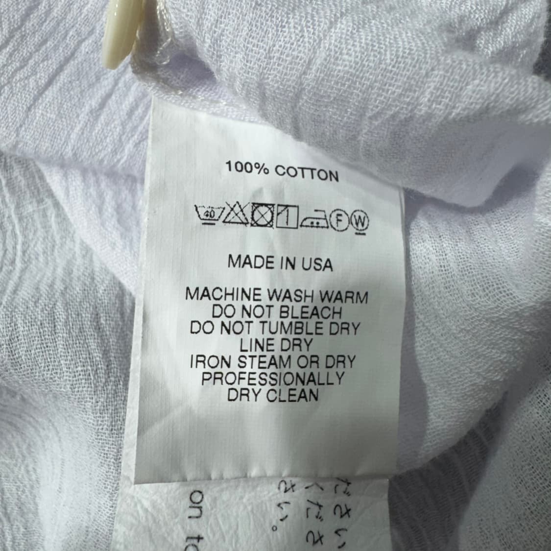 ENGINEERED GARMENT 린넨 셔츠 화이트(S/OLD-7525) 상품이미지7