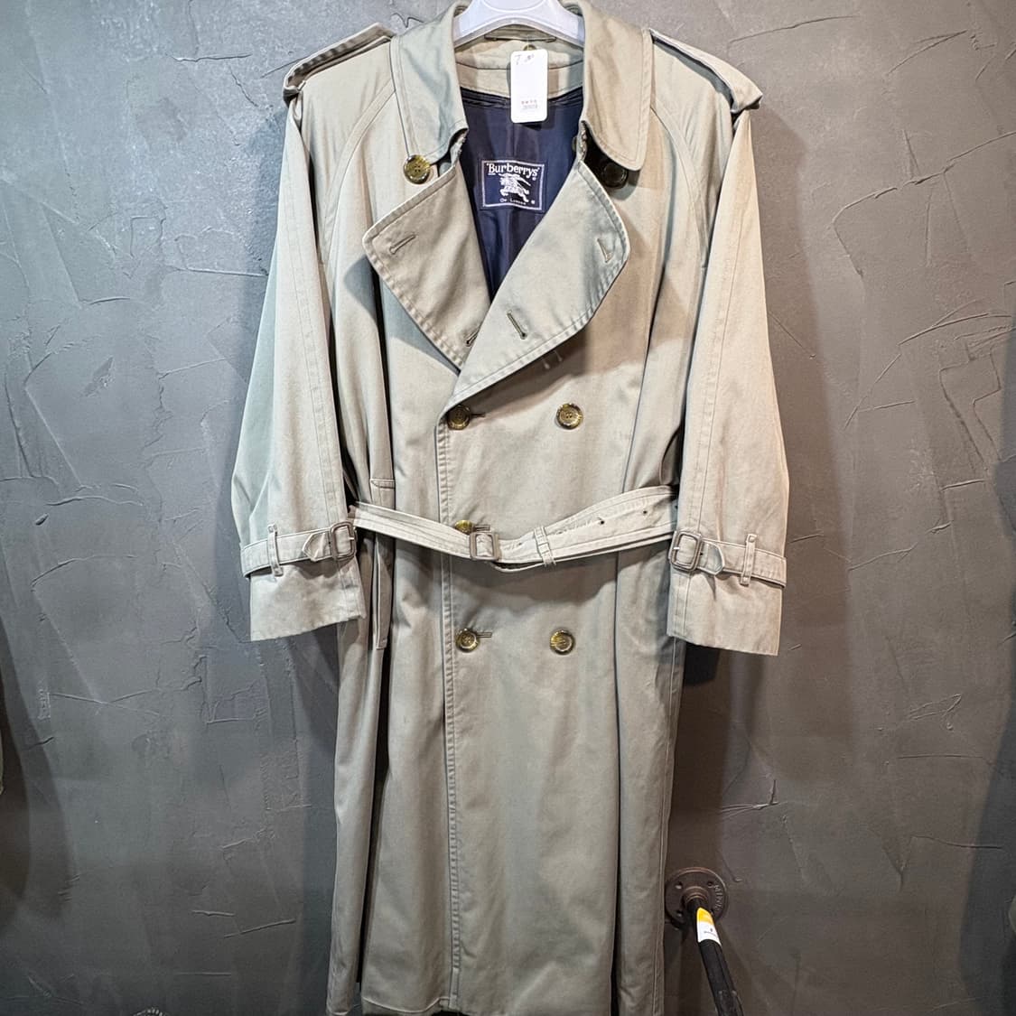 [40/S] BURBERRY 버버리 구형 더블 트렌치 코트 상품이미지1