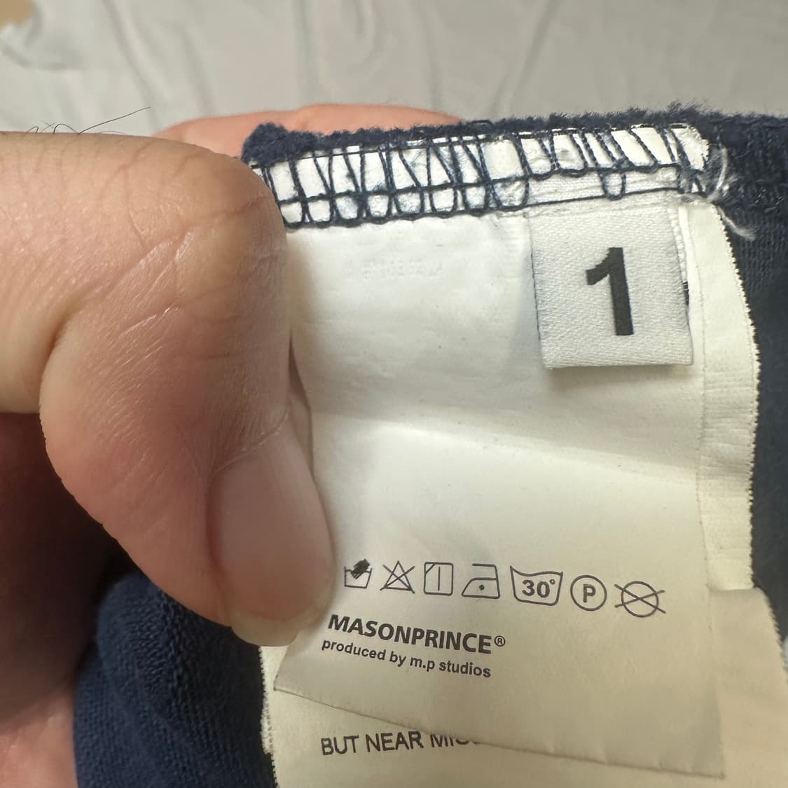 MASONPRINE 챔피언스리그 네이비맨투맨 1 Size 상품이미지4
