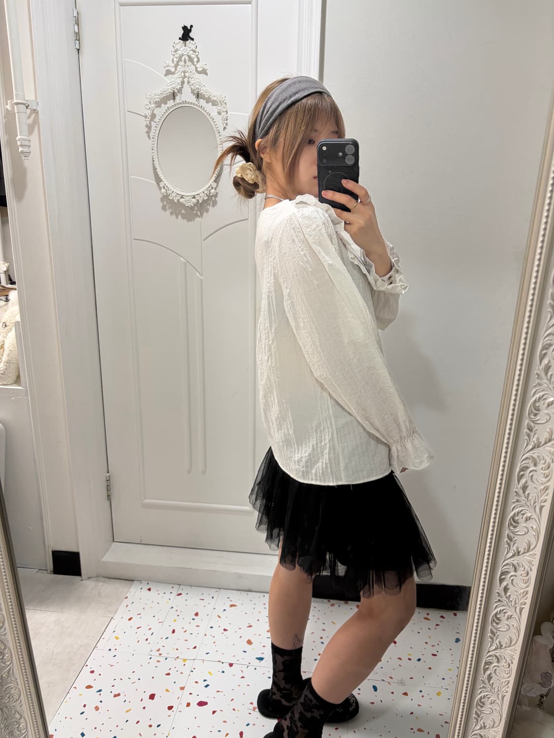 butterfly collar shirt 상품이미지5