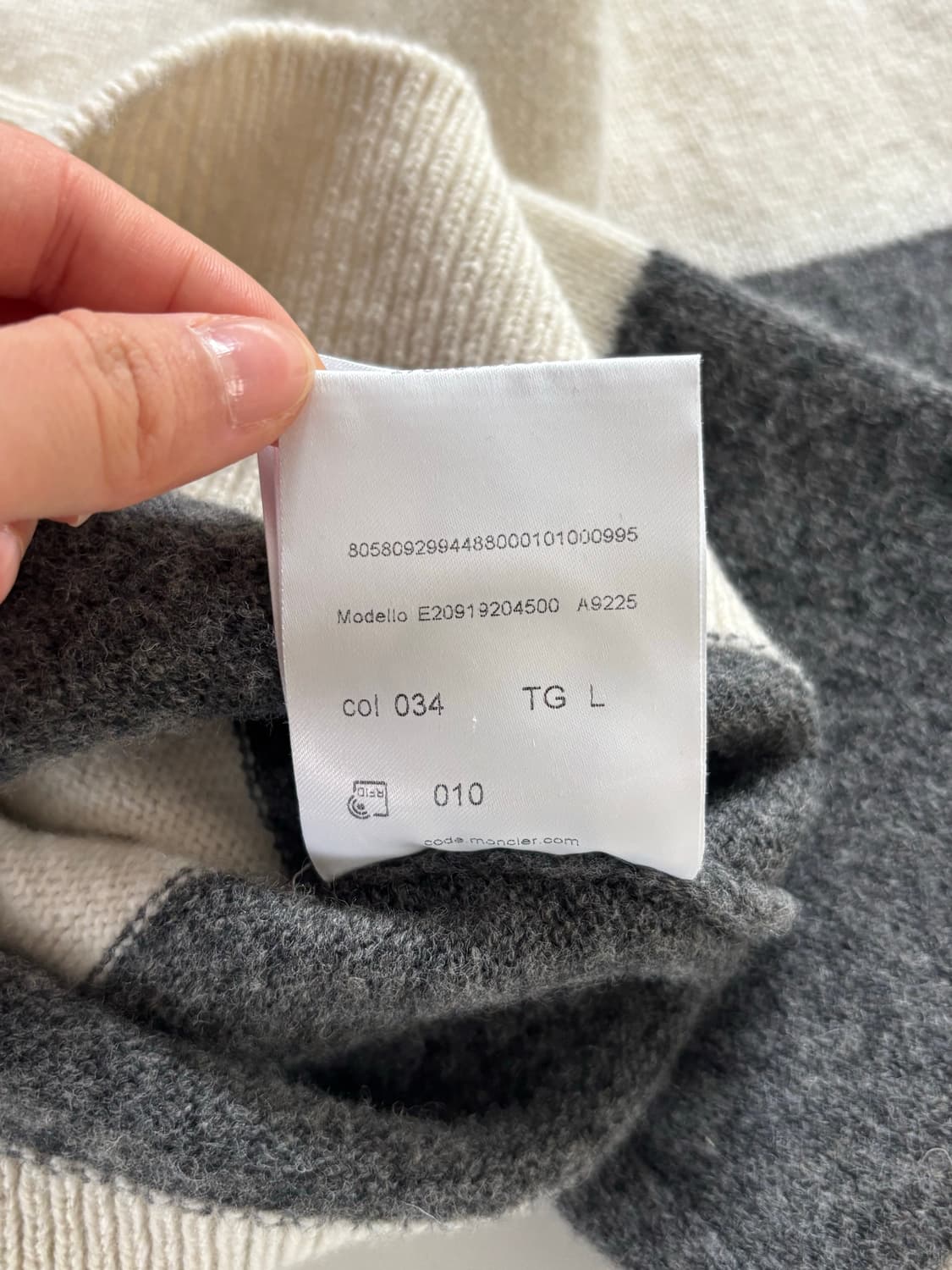 Moncler 몽클레어 스트라이프 울 터틀넥 니트  상품이미지10