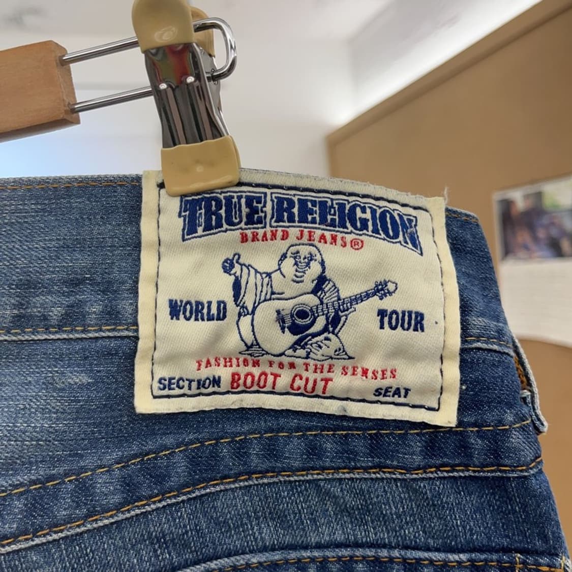 트루릴리전 올드스쿨 레트로 빈티지 부츠컷 데님팬츠 31인치 C09597 상품이미지5