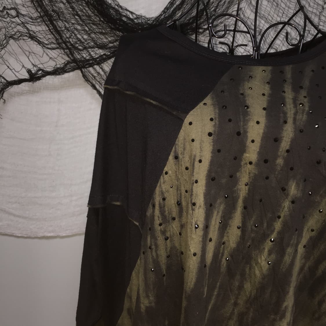 FB grunge drape cutting detail dress T 상품이미지2