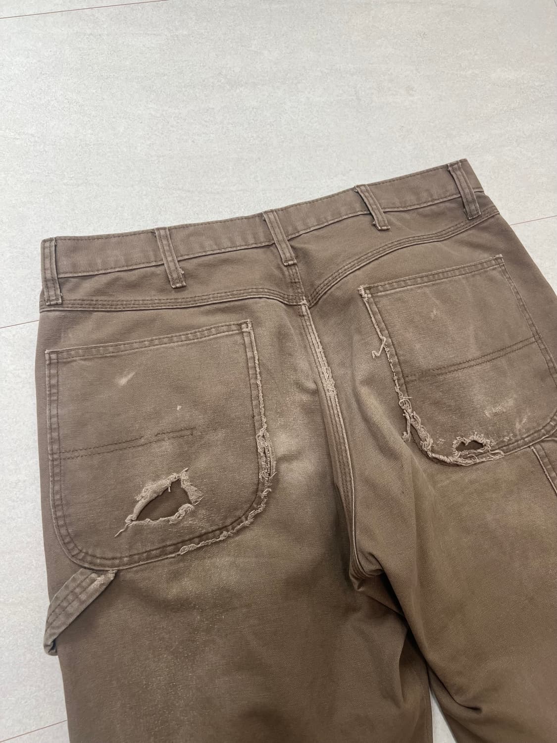 빈티지 워크 팬츠 러슬러 브라운 34/32 상품이미지4