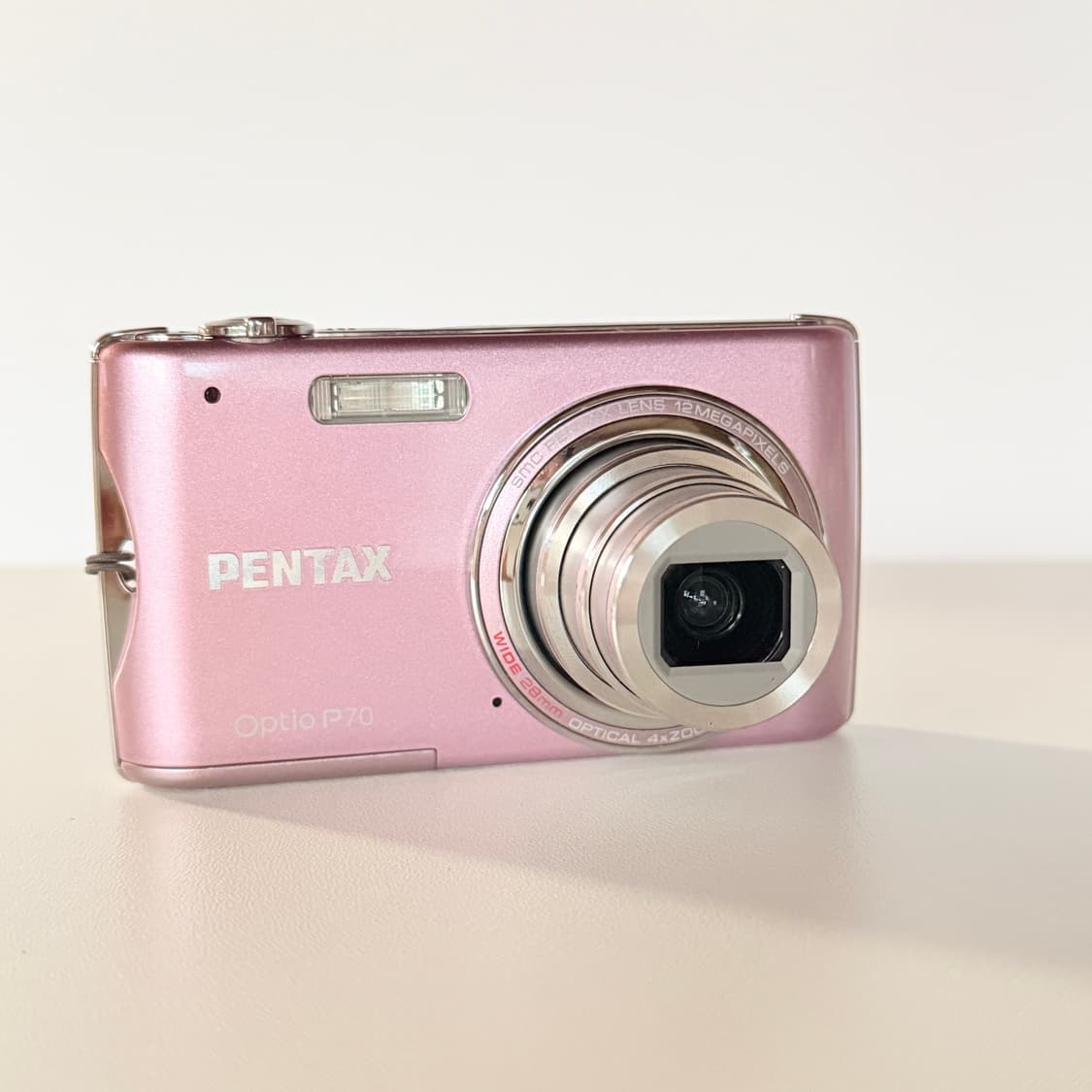 🍓딸기우유맛/미품 풀박스🍓펜탁스 옵티오 P70 핑크 상품이미지4