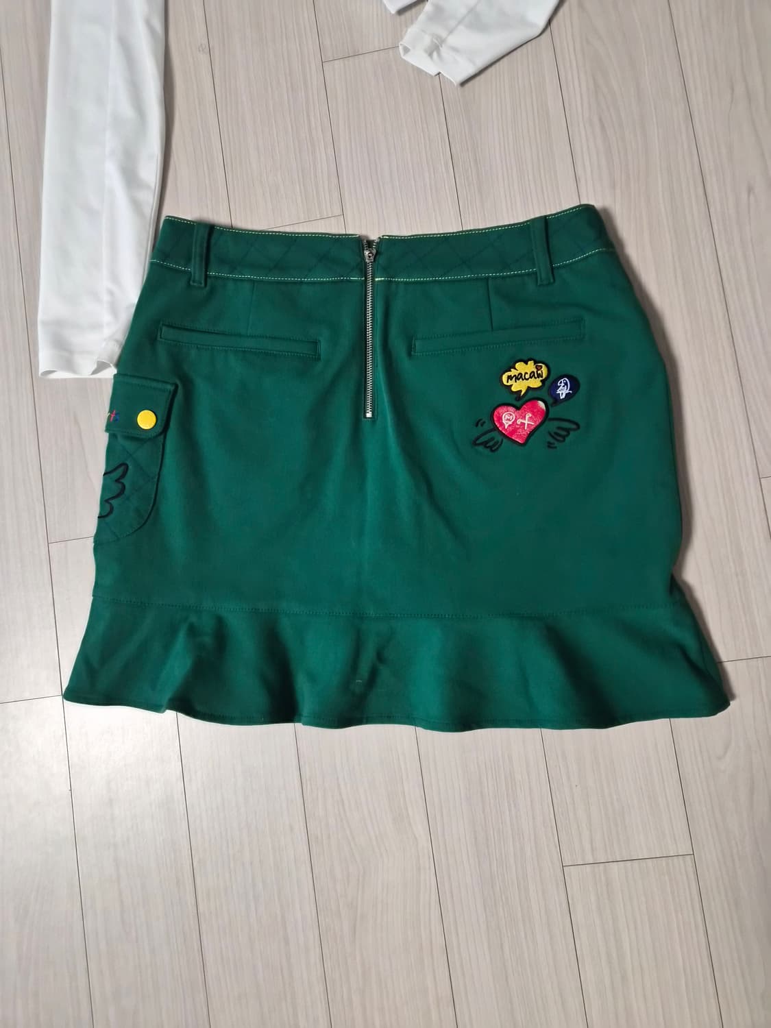 [Macaw Sports] 마코 스포츠 여성 골프 큐롯 스커트 (딥그린) 상품이미지3